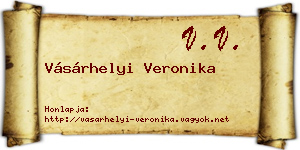 Vásárhelyi Veronika névjegykártya